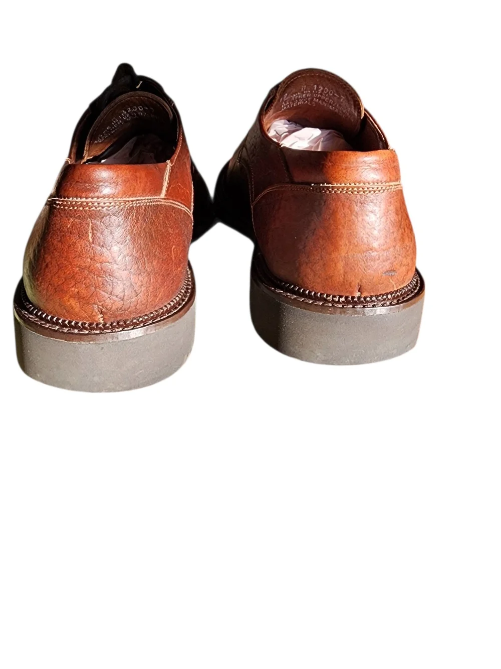 Vintage H.S. Trask Men's Dark Brown Leather Derby Shoes - Lace-Up Oxford Office